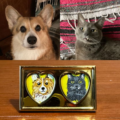 Duo Pet Portrait - Itty Bitty